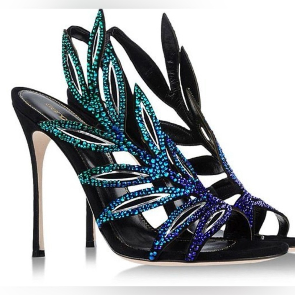 Sergio Rossi Floral embellished Sandals